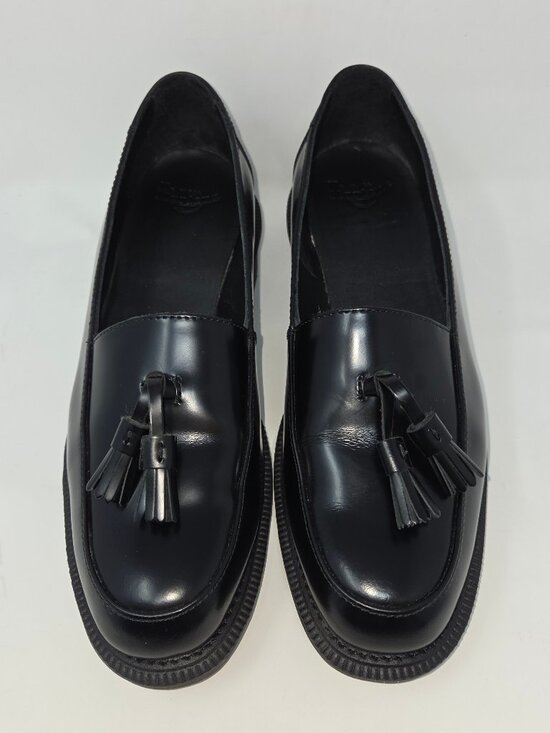 Dr. Martens Shoes - Dr. Martens Favilla Black Wax Smooth Loafer, Size 8US